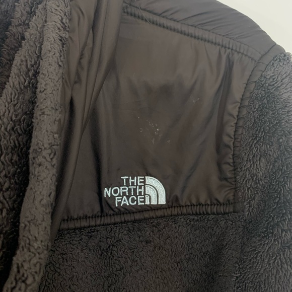 The North Face Oso Fuzzy Furry Fleece Brown Hooded - Picture 5 of 7